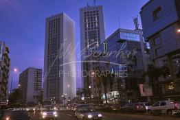 Image du Maroc Professionnelle de  Le Casablanca Twin Center est situé sur le Boulevard Zerktouni, ce quartier fait partie du centre moderne de la ville,  Dimanche 11 Février 2007. (Photo / Abdeljalil Bounhar) 